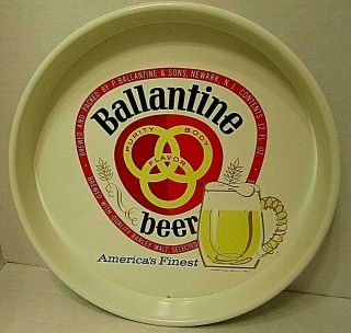 Vintage Ballantine P.  Ballantine & Son Nwk.  Nj Tin Litho Advertising Beer Tray