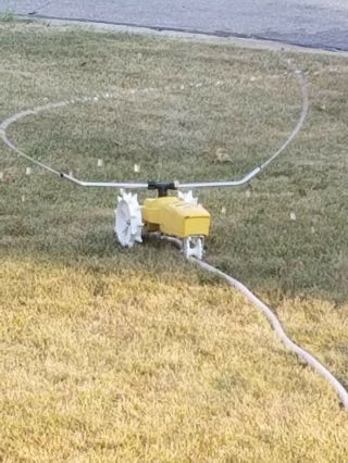 Vtg Nelson Sprinkler Traveling Watering Lawn Garden Yard Tractor Cast Iron 19 "