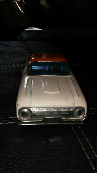 Alps Japan 60s Ford Ranchero 9 " By 3.  5 Tin Friction Pickup Truck Vtg Rubber Tire