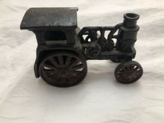 Avery Antique Cast Iron Toy Steam Tractor 1920s Paint - Black,  Red Gold