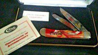 Case Xx 3254 Ss Limited Edition Commemorative Knife Coca Cola 032 Display
