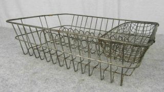 Vintage Farmhouse Kitchen Sink Metal Wire Countertop Dish Drying Rack Drainer 2