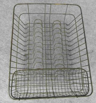 Vintage Farmhouse Kitchen Sink Metal Wire Countertop Dish Drying Rack Drainer 3