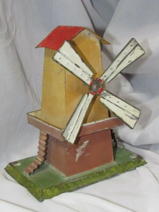 Vintage German Wind Mill Live Steam Engine Tin Toy Dc Bing Ep Fleischmann (a)