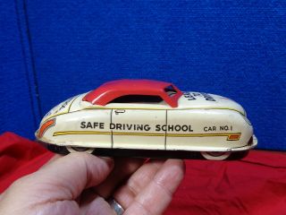 Vintage Marx Tin Wind Up Toy No.  1 Car Safe Driving School