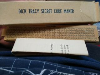 Dick Tracy Secret Code Maker With Wrapper Pristine Old Stock