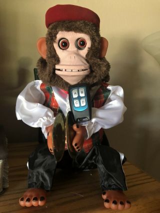 Custom Made Remote Control - Charley The Cymbals Chimp Jolly Toy See Video