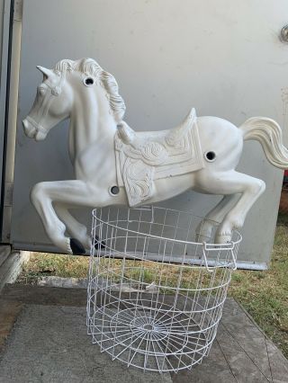 Vintage Plastic Ride On Bouncy Horse - Horse Only