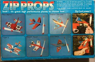 Vintage Toltoys Zip Prop 1975 MIB,  spare zip launcher 3