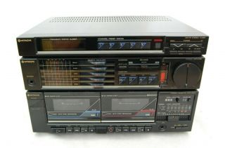 Vintage Hitachi Hrd - Md26 Amplifier Equalizer Am/fm Tuner Twin Cassette Deck Gwo