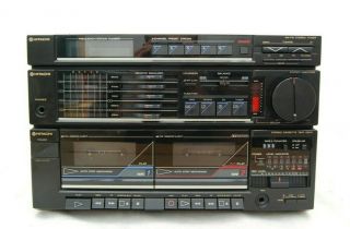 Vintage HITACHI HRD - MD26 Amplifier Equalizer AM/FM Tuner Twin Cassette Deck GWO 2