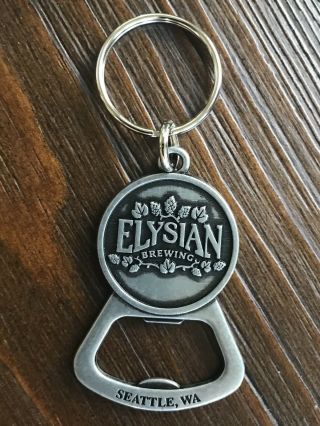 Elysian Brewing Bottle Opener Beer Brewery Key Ring Chain Seattle Washington