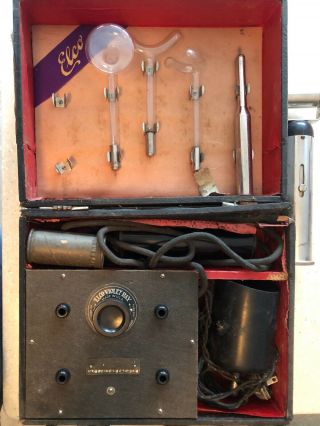 Antique Elco Violet Ray Machine Quack Medicine Medical Device Vtg