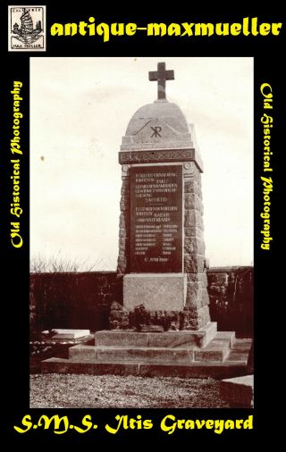 China Qingdao Kiautschou Promontory S.  M.  S.  Iltis Graveyard Monument Orig ≈ 1907