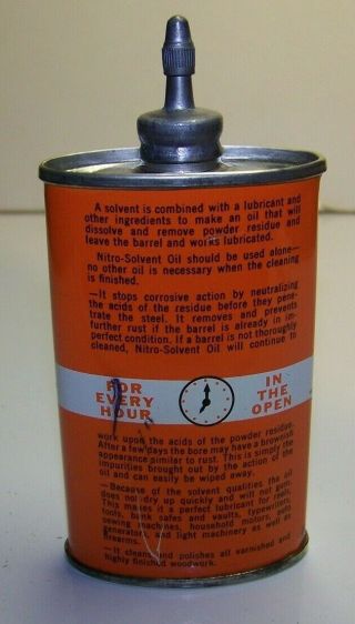 Vintage MARBLE ' S GUN OIL HANDY OILER LEAD TOP Rare Old Advertising Tin Can 2