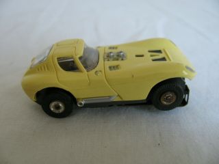 Vintage Aurora Thunderjet TJet HO Scale Yellow Cheetah Slot Car 1403 VG 3