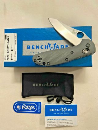 Benchmade 555 - 1 Mini - Griptilian G - 10 Handle Folding Knife Cpm - 20cv Mel Pardue