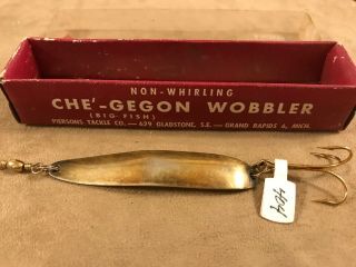 Rare Boxed Vintage Fishing Lure Che’gogon Spoon Tackle Bait