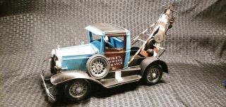 Ford Tow Truck Tin Toy Tinplate Handmade Usa Seller