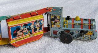 Vintage Marx Disneyland Express Tin Litho Wind - Up Toy Train