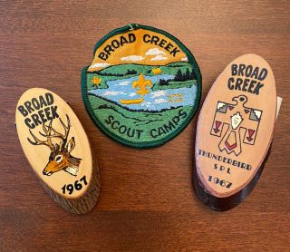 Vintage Boy Scout Bsa ‘67 2 Slides Broad Creek Memorial Camp