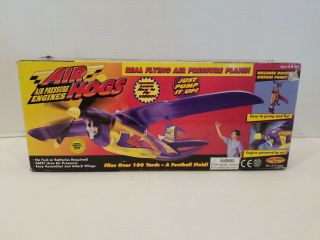 Vintage 1998 Air Hogs Air Pressure Plane Spinmaster Toy Outdoor Fly -