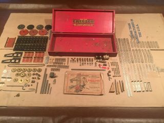 Gilbert Erector Set Only Vintage Collectible Box And Instructions