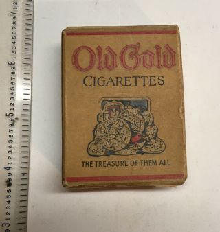 Vintage 1920s Mechanical Trick Cigarette Pack Wind Up ‘old Gold’.  J.  Chein & Co