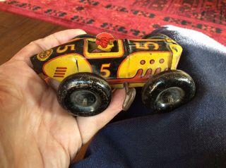 Marx Tin Windup Toy Race Car