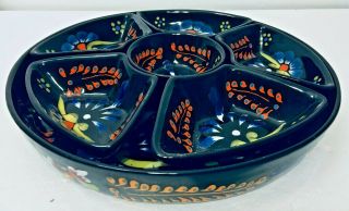 Talavera Chip Dip Mexican Pottery Appetizer 12 