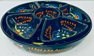 Talavera Chip Dip Mexican Pottery Appetizer 12 