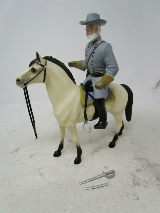 Vintage Hartland Plastics Robert E.  Lee With Horse