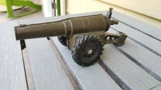 Vintage Big Bang Metal Cast Iron Toy 9 " Military Cannon Carbide