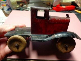 Antique 1920s Federal Toy Truck by Girard,  Semi Tractor,  Pressed Steel 3