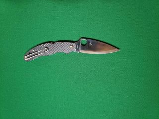 Spyderco Caly 3.  5 Carbon Fiber Zdp 189 Folding Knife