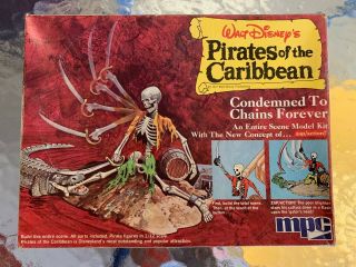 Vintage 1973 Disney Pirates Of The Caribbean Model Kit