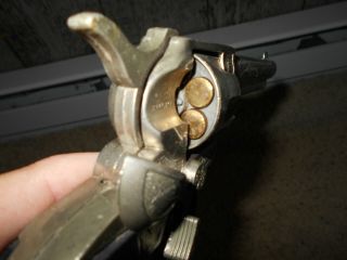 1950 ' S NICHOLS STALLION 38 DIE CAST CAP GUN 6 BULLETS 3