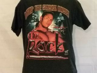 Vintage Wwf The Rock (rocky Mavia) T - Shirt Adult Medium - Dwayne Johnson Wwf/wwe
