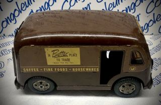 Jewel Tea Co. ,  Inc. ,  Toy Delivery Van/truck.  Pressed Steel/litho/tin