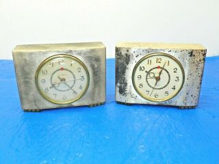 Vintage Art Deco General Electric Alarm Clocks (2) Model 7h166 (3)