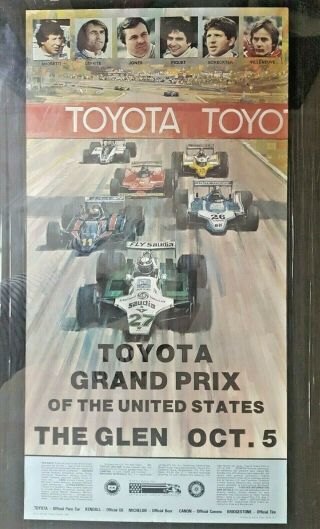 Toyota Grand Prix 1980 - Vintage Poster - Car Memoribilia
