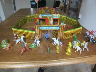 Superior Toy By T.  Cohn Inc.  Fort Superior With Pony Express Station