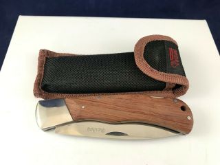 Bardau Pocket Knife Ctanb 65 X 13 Special 4 Pin Wood Handle Large Lock Back
