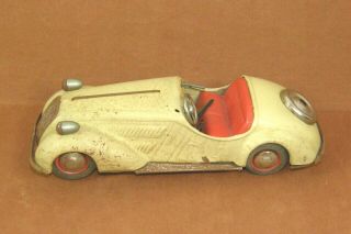 Vintage Us Zone German Tin Distler Key Wind Up Car Bmw Wanderer