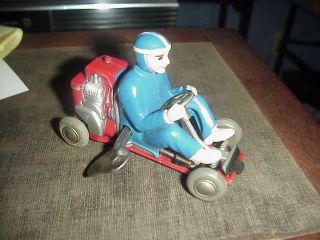 Vintage Schuco Go - Kart Micro Racer Wind Up With Key Runs On/off Switch