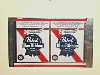Vintage Rare Unformed Pabst Blue Ribbon (pbr) Beer Pbr Tapacan