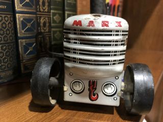 Vintage 1950s US Marx Tin Litho Wind Up Tractor 5 8” Long 3