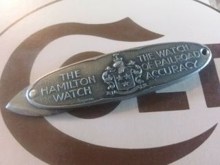 Hamilton Pocket Watch Knife Case Opener Tool