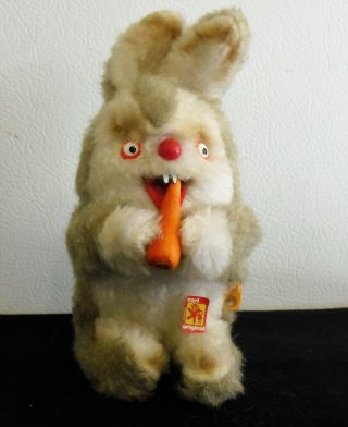 Vintage Carl Originals Wind - Up Bunny Rabbit Toy 9 " Sticker West Germany