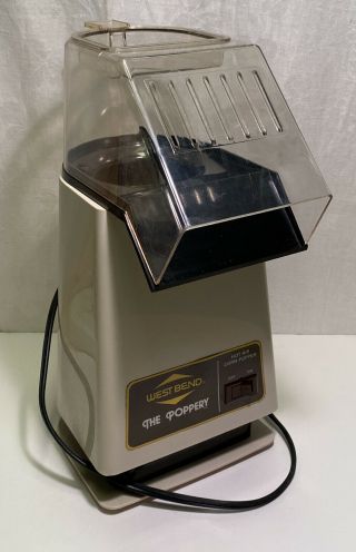 The Poppery 1500 Watt Hot Air Popcorn Popper Vintage West Bend 5459 Coffee Beans
